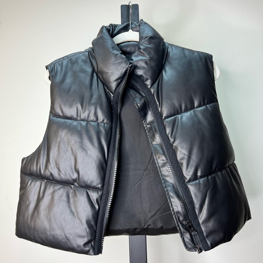 ZARA puffy cropped vest